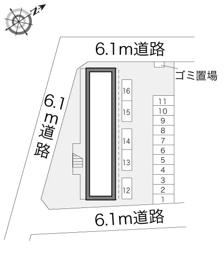 ★手数料０円★筑紫野市岡田　月極駐車場（LP）